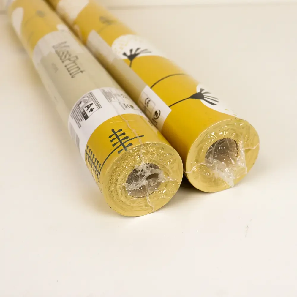 NWT MissPrint Home Denver Wallpaper BUNDLE of 2 Fall Gold Yellow Mod Flowers